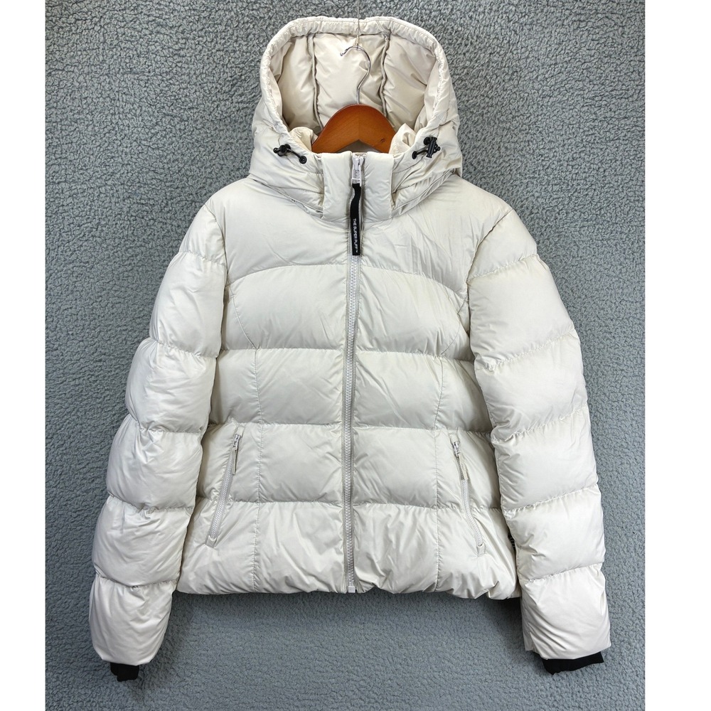 Aritzia The Super Snug Puff Puffer Jacket Womens L White Goose Down Quilted